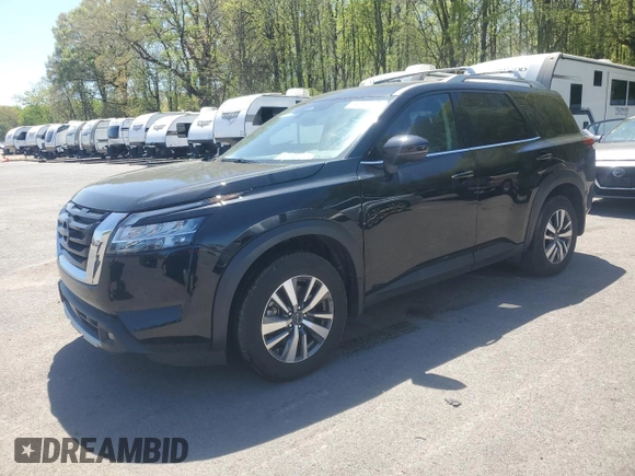2024 Nissan Pathfinder SL with VIN 5N1DR3CC6RC211239, listed as a Copart auction lot 54295245 with 20,240 mi miles and Salvage title. Bid and sale history available at DreamBid. Image 1.