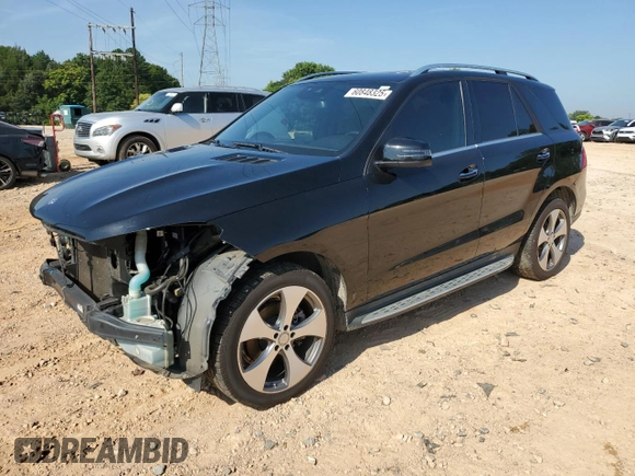 2016 Mercedes-Benz GLE 350 with VIN 4JGDA5JB4GA757172, listed as a Copart auction lot 60848325 with 128,673 mi miles and Salvage title. Bid and sale history available at DreamBid. Image 1.