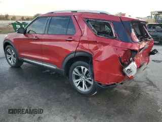 2020 Ford Explorer Platinum with VIN 1FM5K8HC7LGB80498, listed as a Copart auction lot 84075354 with 53,302 mi miles and Salvage Title. Bid and sale history available at carsss.com. Image 2.