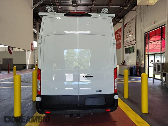 2023 Ford Transit Cargo with VIN 1FTBR1X83PKC09442, listed as a IAAI auction lot 42900649 with 4,332 mi miles and . Bid and sale history available at DreamBid. Image 10.