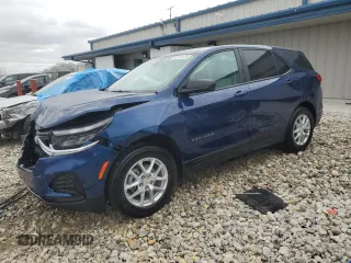 2022 Chevrolet Equinox LS z VIN 3GNAXSEV5NS228180, wystawiony jako Copart lot #52124125 z przebiegiem 12 639 mil mil oraz Czysty tytuł • Clean title. Historia ofert i sprzedaży dostępna na DreamBid. Obrazek 1.