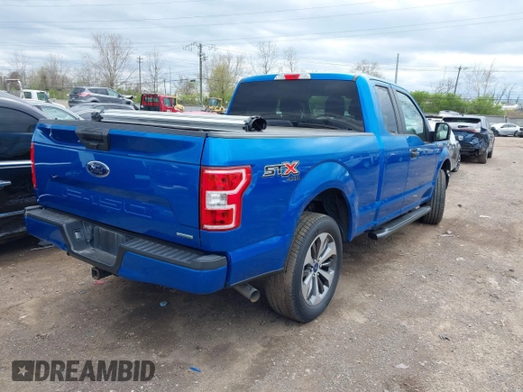 2019 Ford F-150 XL with VIN 1FTEX1EP3KFA11345, listed as a IAAI auction lot 42036915 with 136,608 mi miles. Bid and sale history available at carsss.com. Image 4.
