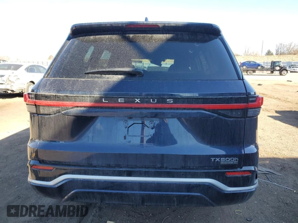 2024 Lexus TX 500h F Sport Premium with VIN 5TDABAB66RS006532, listed as a Copart auction lot 48316765 with 3,337 mi miles and Salvage title. Bid and sale history available at DreamBid. Image 6.