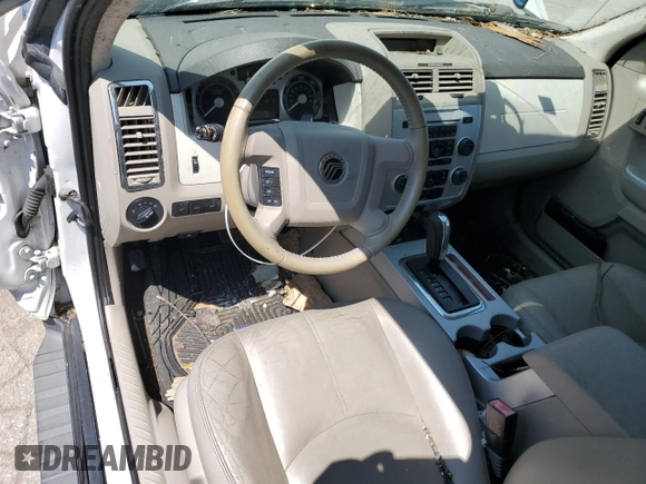2008 Mercury Mariner with VIN 4M2CU81158KJ13802, listed as a Copart auction lot 57981485 with 109,225 mi miles and Salvage title. Bid and sale history available at DreamBid. Image 8.