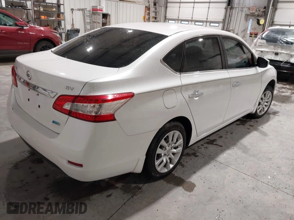 2014 Nissan Sentra S with VIN 3N1AB7AP4EL647453, listed as a IAAI auction lot 41950556 with 164,471 mi miles and . Bid and sale history available at DreamBid. Image 4.