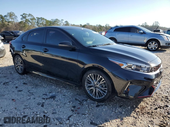 2024 Kia Forte GT-Line with VIN 3KPF54AD9RE788558, listed as a Copart auction lot 45528125 with 16,517 mi miles and Salvage Title. Bid and sale history available at carsss.com. Image 4.