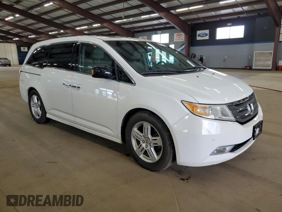 2011 Honda Odyssey Touring Elite with VIN 5FNRL5H90BB083092, listed as a Copart auction lot 54178785 with 135,765 mi miles and Salvage Title. Bid and sale history available at DreamBid. Image 4.