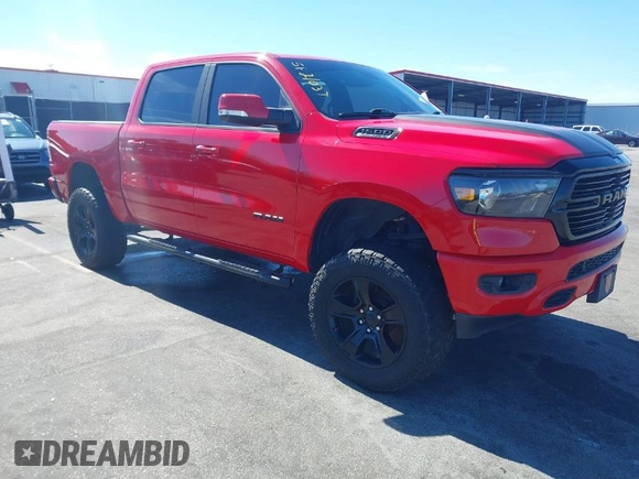 2020 Ram 1500 Big Horn with VIN 1C6SRFFT4LN212899, listed as a IAAI auction lot 41674010 with 71,740 mi miles. Bid and sale history available at carsss.com. Image 1.