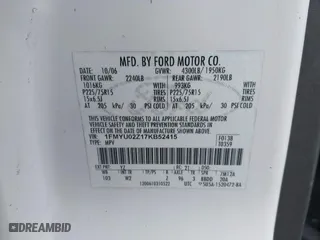 2007 Ford Escape XLS with VIN 1FMYU02Z17KB52415, listed as a IAAI auction lot 40797438 with 231,595 mi miles. Bid and sale history available at carsss.com. Image 9.
