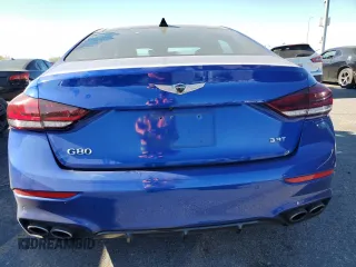 2020 Genesis G80 Sport with VIN KMTFN4JB0LU329802, listed as a Copart auction lot 87034094 with 35,562 mi miles and Salvage title. Bid and sale history available at DreamBid. Image 6.