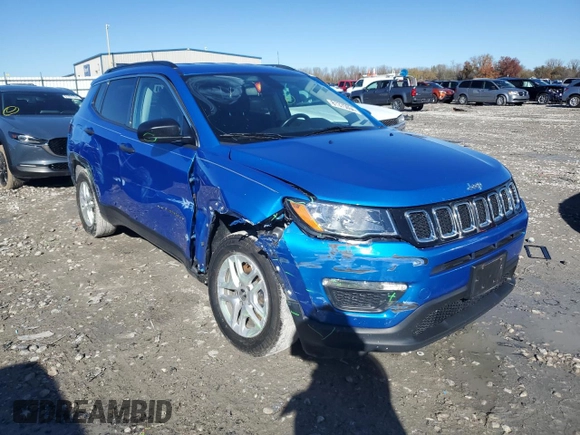 2021 Jeep Compass Sport z VIN 3C4NJCAB9MT573752, wystawiony jako Copart lot #81375004 z przebiegiem 64 735 mil mil oraz Szkoda całkowita • Salvage title. Historia ofert i sprzedaży dostępna na DreamBid. Obrazek 4.