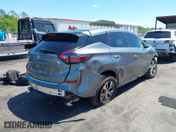 2022 Nissan Murano S with VIN 5N1AZ2AJ1NC121778, listed as a IAAI auction lot 41986383 with 65,218 mi miles and . Bid and sale history available at DreamBid. Image 4.