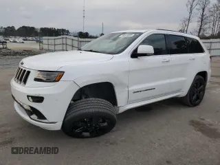 2015 Jeep Grand Cherokee High Altitude with VIN 1C4RJECG1FC160423, listed as a Copart auction lot 46043695 with 140,784 mi miles and Salvage Title. Bid and sale history available at carsss.com. Image 1.