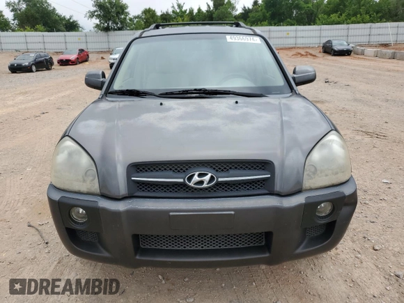 2007 Hyundai Tucson SE with VIN KM8JN12D07U520418, listed as a Copart auction lot 41568235 with 64,256 mi miles and Salvage Title. Bid and sale history available at carsss.com. Image 5.