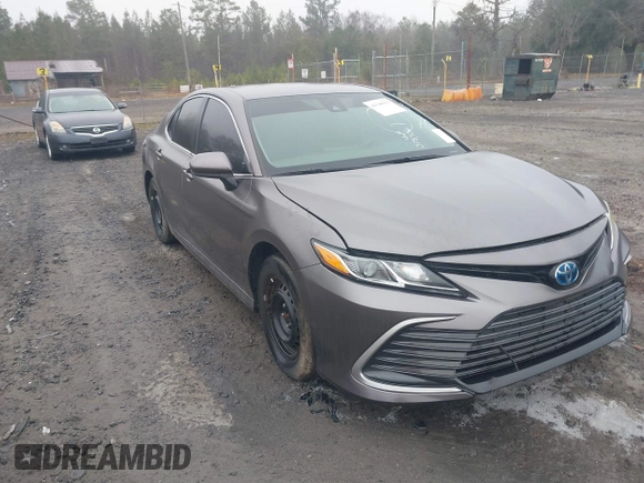 2022 Toyota Camry Hybrid LE with VIN 4T1C31AK7NU578506, listed as a IAAI auction lot 41549933 with 16,440 mi miles. Bid and sale history available at carsss.com. Image 1.