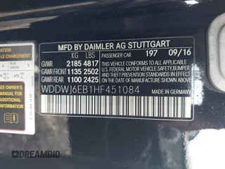 2017 Mercedes-Benz C 43 AMG with VIN WDDWJ6EB1HF451084, listed as a IAAI auction lot 42580008 with 84,882 mi miles and . Bid and sale history available at DreamBid. Image 9.