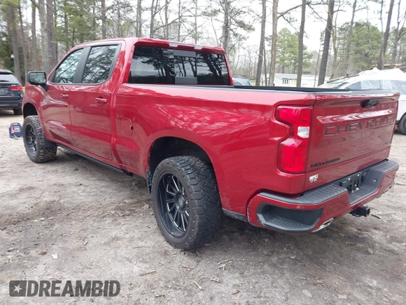 2022 Chevrolet Silverado 1500 RST with VIN 1GCUDEED6NZ557027, listed as a IAAI auction lot 41602219 with 9,816 mi miles and . Bid and sale history available at DreamBid. Image 3.