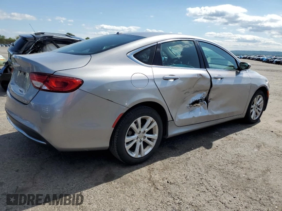 2015 Chrysler 200 Limited with VIN 1C3CCCAB9FN536662, listed as a Copart auction lot 57242915 with 72,193 mi miles and Salvage title. Bid and sale history available at DreamBid. Image 3.