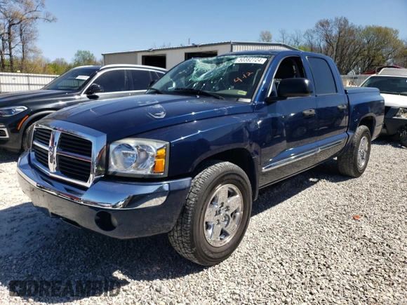 2005 Dodge Dakota Laramie with VIN 1D7HW58N35S158901, listed as a Copart auction lot 50382724 with 188,113 mi miles and Salvage Title. Bid and sale history available at DreamBid. Image 1.