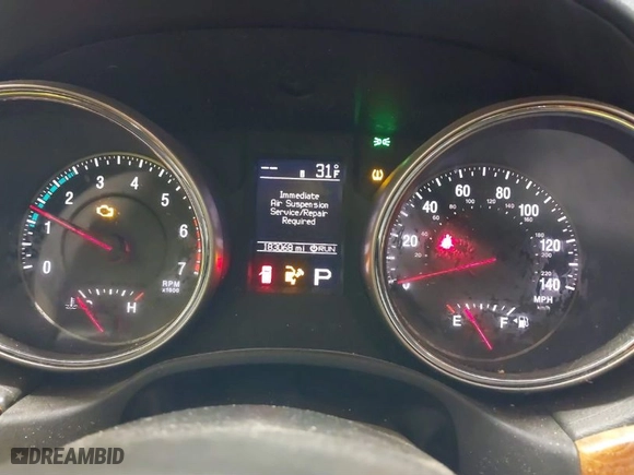 2011 Jeep Grand Cherokee Overland Summit with VIN 1J4RR6GT5BC702214, listed as a IAAI auction lot 41368605 with 183,068 mi miles. Bid and sale history available at carsss.com. Image 7.