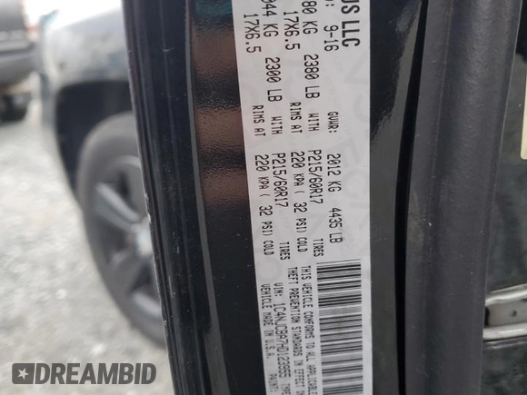 2017 Jeep Compass Sport with VIN 1C4NJCBA7HD123955, listed as a Copart auction lot 52464515 with 118,193 mi miles and Clean Title. Bid and sale history available at carsss.com. Image 13.