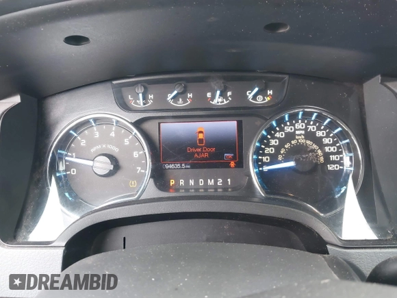 2012 Ford F-150 XL with VIN 1FTFX1EF8CFC66988, listed as a IAAI auction lot 41882826 with 94,635 mi miles. Bid and sale history available at carsss.com. Image 7.