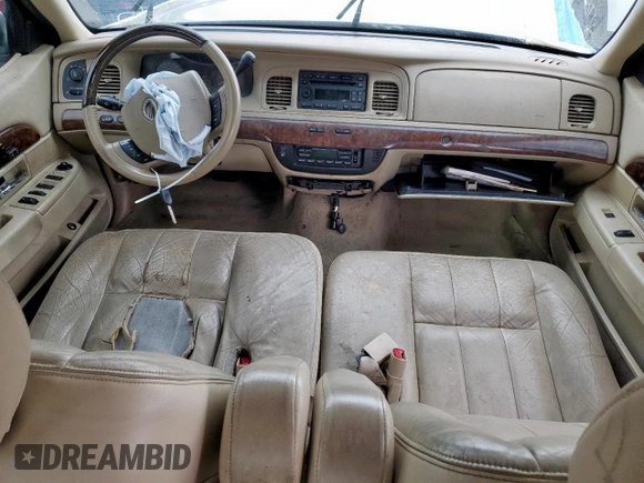 2009 Mercury Grand Marquis LS with VIN 2MEHM75V09X619313, listed as a Copart auction lot 41596455 with 198,017 mi miles and Salvage Title. Bid and sale history available at DreamBid. Image 8.
