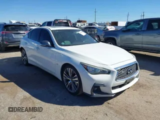 2018 Infiniti Q50 3.0t LUXE with VIN JN1EV7AP5JM355898, listed as a IAAI auction lot 40455903 with 80,812 mi miles. Bid and sale history available at carsss.com. Image 1.