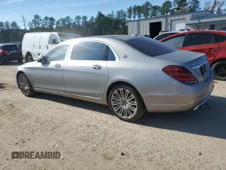 2018 Mercedes-Benz S with VIN WDDUX8AB2JA377071, listed as a Copart auction lot 79737574 with 60,854 mi miles and Salvage Title. Bid and sale history available at DreamBid. Image 2.