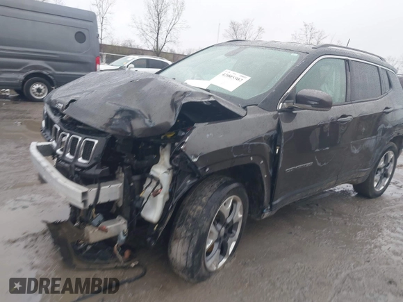 2018 Jeep Compass Limited with VIN 3C4NJDCB6JT201543, listed as a IAAI auction lot 42005502 with 1 mi miles. Bid and sale history available at carsss.com. Image 18.