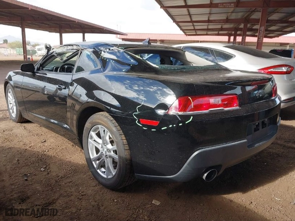 2015 Chevrolet Camaro LS with VIN 2G1FB1E37F9105011, listed as a IAAI auction lot 41593722 with 132362 miles. Bid and sale history available at carsss.com. Image 3.