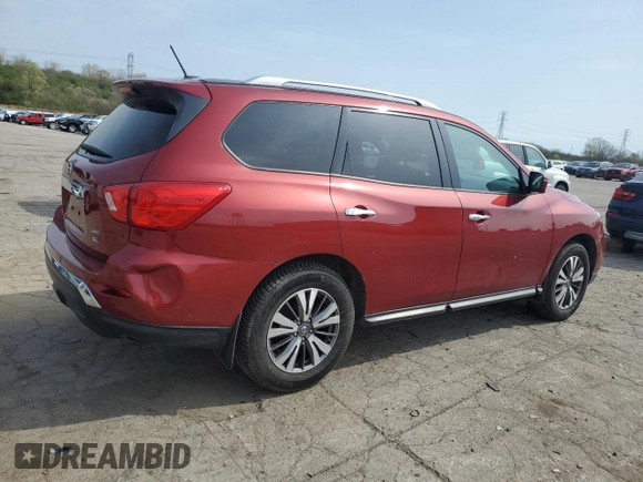 2017 Nissan Pathfinder SL with VIN 5N1DR2MM7HC903543, listed as a Copart auction lot 54756485 with 127,723 mi miles and Clean Title. Bid and sale history available at carsss.com. Image 3.