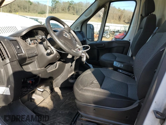 2018 Ram ProMaster Cargo with VIN 3C6TRVAG0JE154204, listed as a Copart auction lot 87976355 with 182,331 mi miles and Clean Title. Bid and sale history available at DreamBid. Image 7.