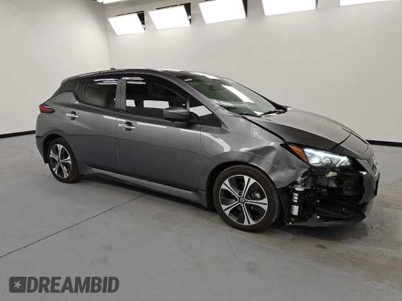 2021 Nissan LEAF SV with VIN 1N4AZ1CV8MC551908, listed as a Copart auction lot 55106875 with 22,880 mi miles and Clean title. Bid and sale history available at DreamBid. Image 4.