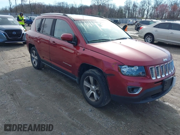 2017 Jeep Compass High Altitude with VIN 1C4NJDEB7HD103277, listed as a IAAI auction lot 41871629 with 145,051 mi miles and . Bid and sale history available at carsss.com. Image 1.