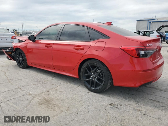 2023 Honda Civic Sport with VIN 2HGFE2F51PH545299, listed as a Copart auction lot 57341085 with 7,339 mi miles and Salvage title. Bid and sale history available at DreamBid. Image 2.