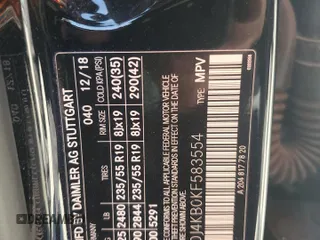 2019 Mercedes-Benz GLC 300 with VIN WDC0J4KB0KF583554, listed as a Copart auction lot 51071455 with 35,418 mi miles and Salvage Title. Bid and sale history available at DreamBid. Image 13.