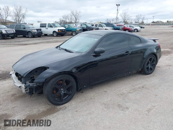 2004 Infiniti G35 Coupe w/Leather with VIN JNKCV54EX4M824537, listed as a IAAI auction lot 42092819 with 117,298 mi miles. Bid and sale history available at carsss.com. Image 2.