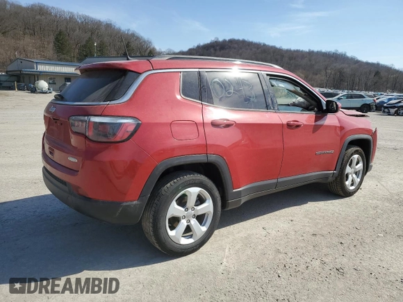 2020 Jeep Compass Latitude with VIN 3C4NJDBB6LT150324, listed as a Copart auction lot 49298845 with 44,160 mi miles and Salvage Title. Bid and sale history available at DreamBid. Image 3.
