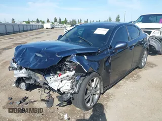 2008 Lexus IS 250 with VIN JTHBK262982077360, listed as a IAAI auction lot 42032318 with 131,787 mi miles. Bid and sale history available at carsss.com. Image 2.