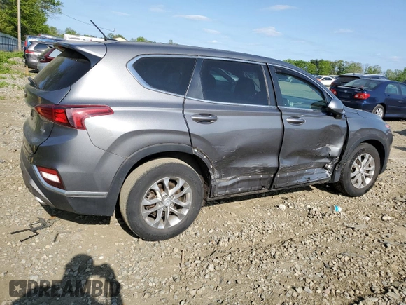2019 Hyundai Santa Fe SE z VIN 5NMS2CAD2KH130516, wystawiony jako Copart lot #55349435 z przebiegiem 63 760 mil mil oraz Szkoda całkowita • Salvage title. Historia ofert i sprzedaży dostępna na DreamBid. Obrazek 3.