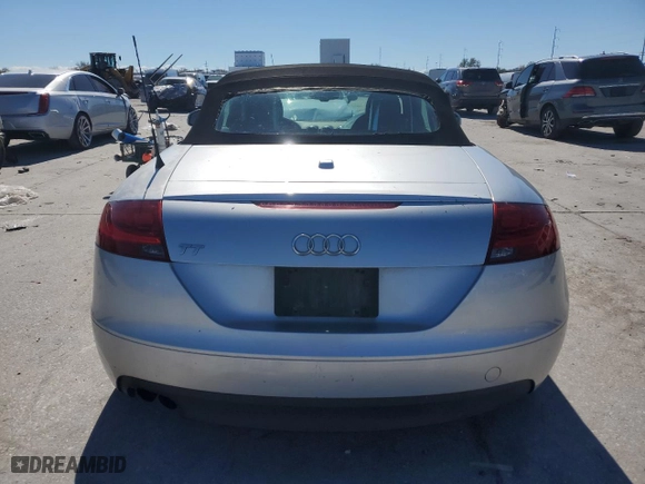 2008 Audi TT 2.0T with VIN TRUMF38J681002149, listed as a Copart auction lot 46524675 with 144,731 mi miles and Salvage Title. Bid and sale history available at carsss.com. Image 6.