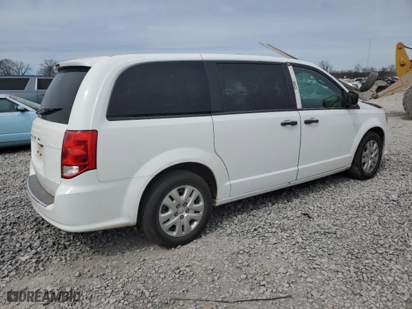 2019 Dodge Grand Caravan SE with VIN 2C4RDGBG6KR719552, listed as a Copart auction lot 46857125 with 0 mi miles and Salvage Title. Bid and sale history available at carsss.com. Image 3.