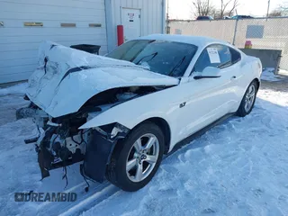 2016 Ford Mustang V6 with VIN 1FA6P8AM6G5228707, listed as a IAAI auction lot 41322180 with Not Provided miles and . Bid and sale history available at carsss.com. Image 2.