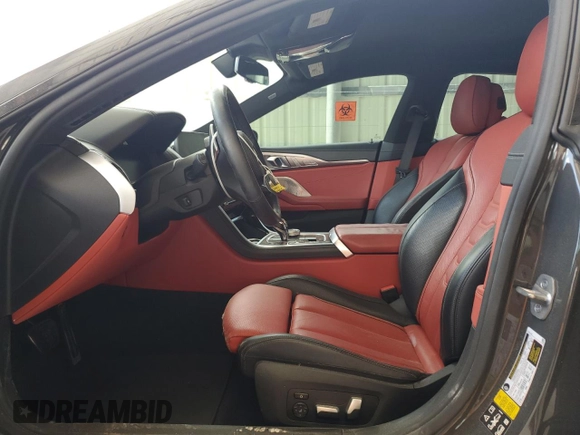 2022 BMW 8 Series M850i with VIN WBAGV8C06NCH89514, listed as a Copart auction lot 59527264 with 0 mi miles and Non Repairable. Bid and sale history available at carsss.com. Image 7.
