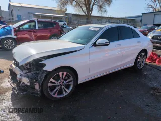 2020 Mercedes-Benz C with VIN W1KWF8DB1LR571800, listed as a Copart auction lot 52022015 with 67,156 mi miles and Salvage Title. Bid and sale history available at carsss.com. Image 1.