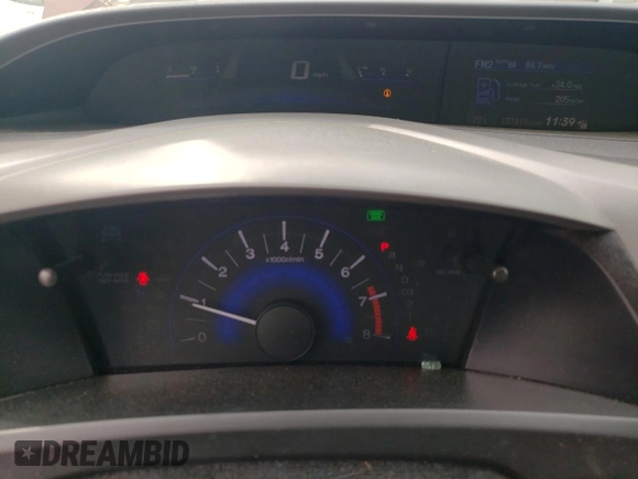 2012 Honda Civic EX with VIN 19XFB2F83CE053591, listed as a Copart auction lot 50392235 with 137,410 mi miles and Salvage Title. Bid and sale history available at DreamBid. Image 9.