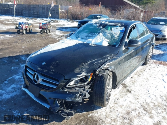 2016 Mercedes-Benz C 300 Luxury with VIN WDDWF4KB1GR142724, listed as a IAAI auction lot 41197366 with 75,309 mi miles and . Bid and sale history available at carsss.com. Image 17.