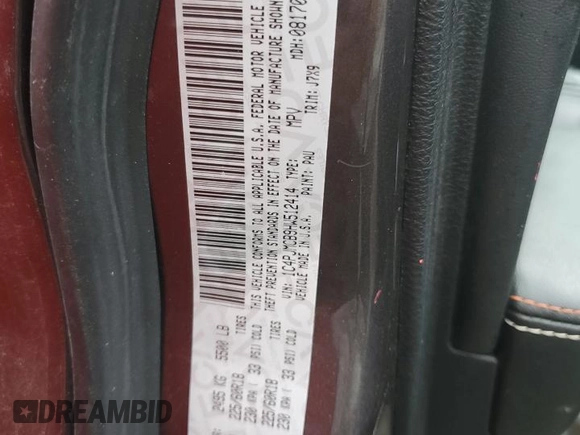 2017 Jeep Cherokee Latitude with VIN 1C4PJMCB9HW512414, listed as a Copart auction lot 54179234 with 89,462 mi miles and Salvage title. Bid and sale history available at DreamBid. Image 13.