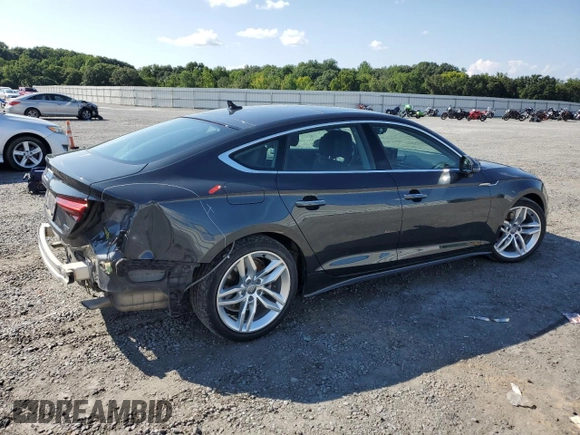2022 Audi A5 Sportback Premium with VIN WAUABCF58NA040165, listed as a Copart auction lot 65185634 with 34,527 mi miles and Salvage Title. Bid and sale history available at carsss.com. Image 3.
